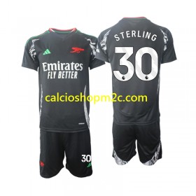 Arsenal Sterling 30 Bambino Maglia Trasferta 2024/2025 Manica Corta